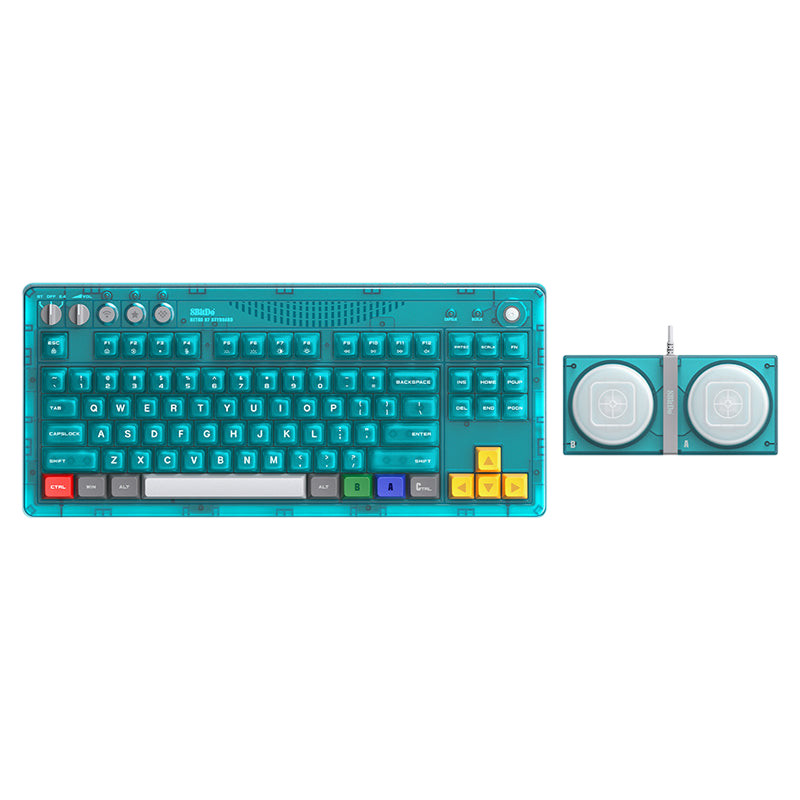 8BitDo Retro 87 Mechanical Keyboard (Clear Blue-Shipping in mid
