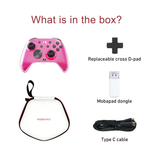 MOBAPAD HuBen2 – Wireless Switch & PC Controller (with a PU travel case)