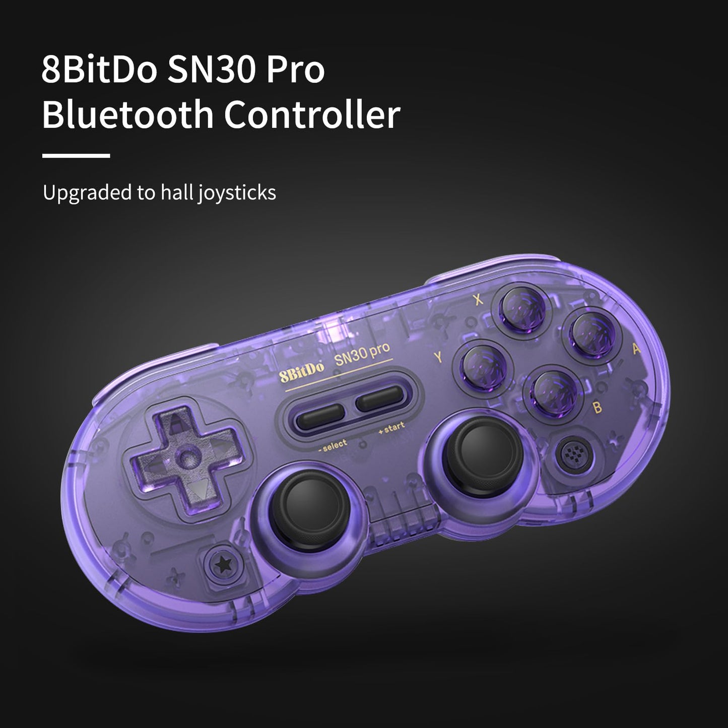 8BitDo SN30 Pro Bluetooth Gamepad - Hall Effect Joystick (80GQ)