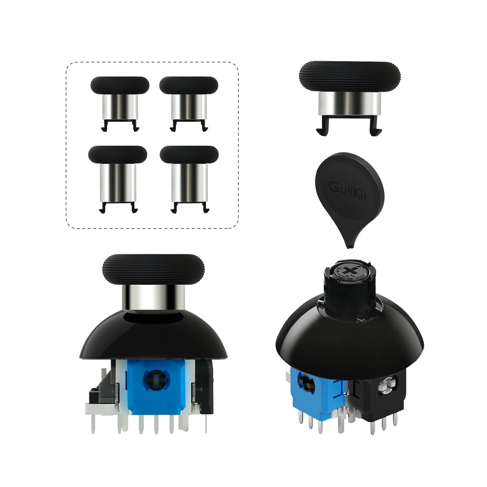 GuliKit 720° Adjustable Tension TMR Magnetic Joystick Replacement