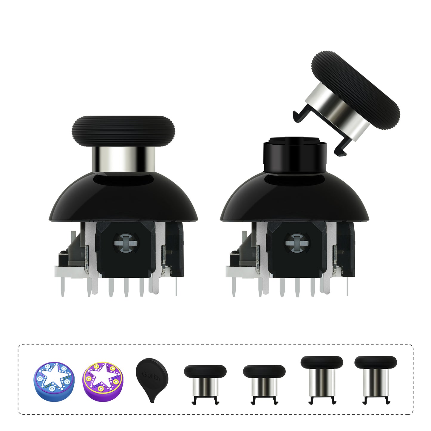GuliKit 720° Adjustable Tension TMR Magnetic Joystick Replacement Kit (NS55)
