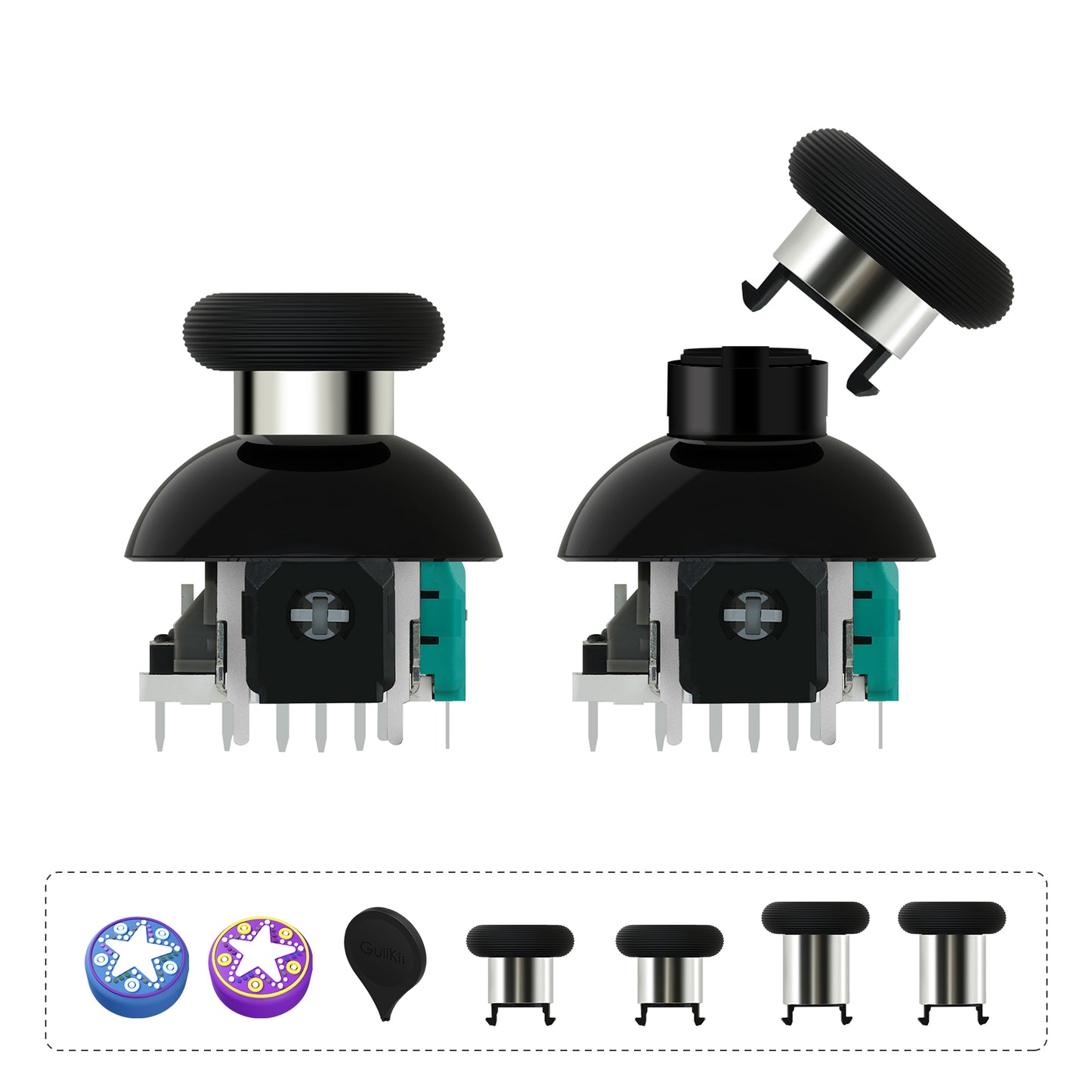 GuliKit 720° Adjustable Tension TMR Magnetic Joystick Replacement Kit (NS55)