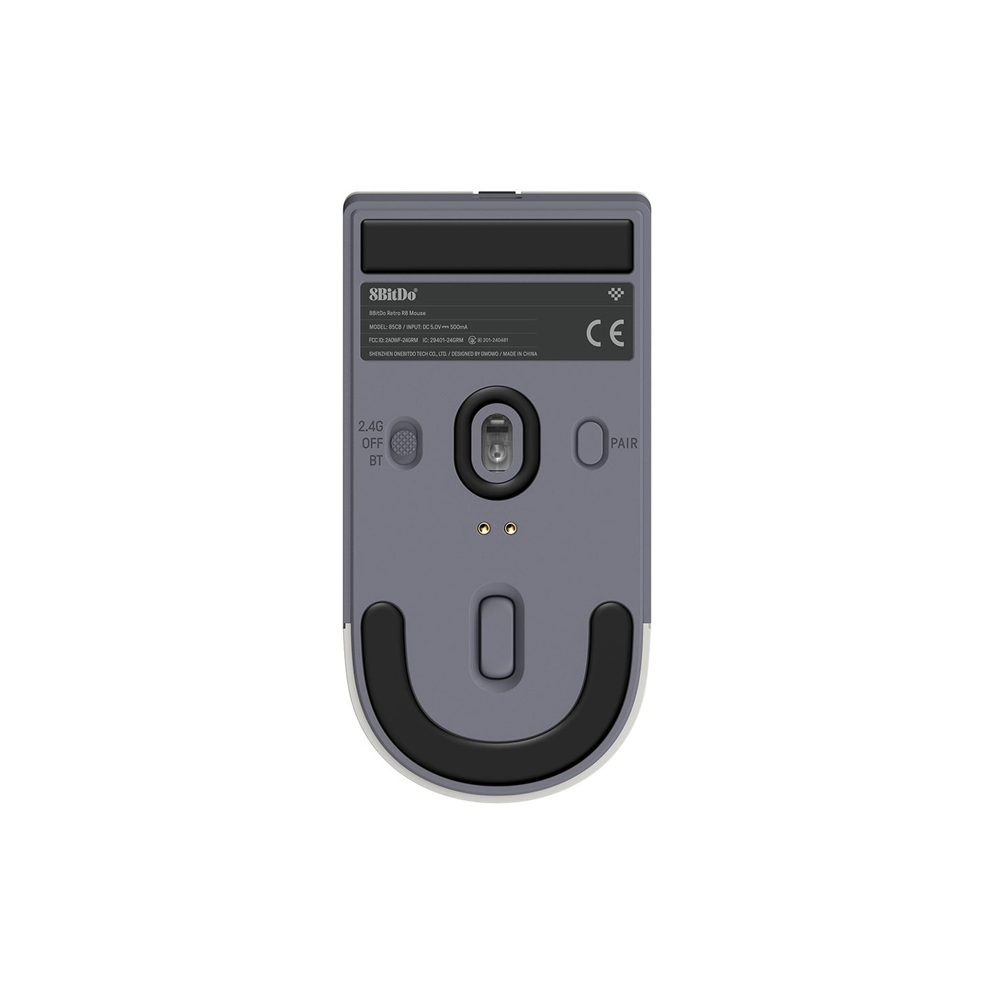 8BitDo Retro R8 Mouse with Charging Dock