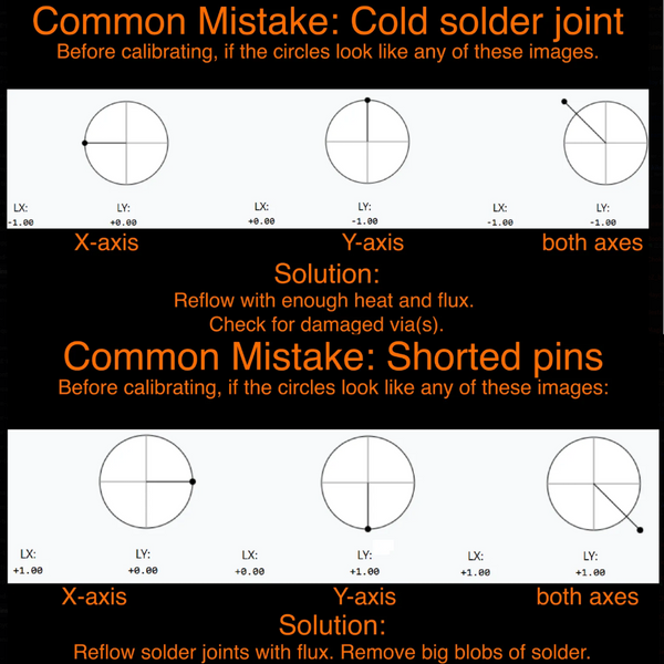 7. Common problems with abnormal joystick input values after welding and before calibration