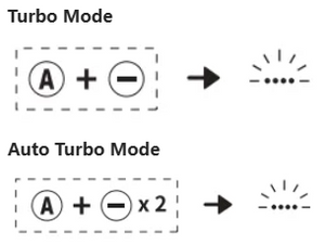 3. How do I configure Turbo modes on this controller and what are the limitations?