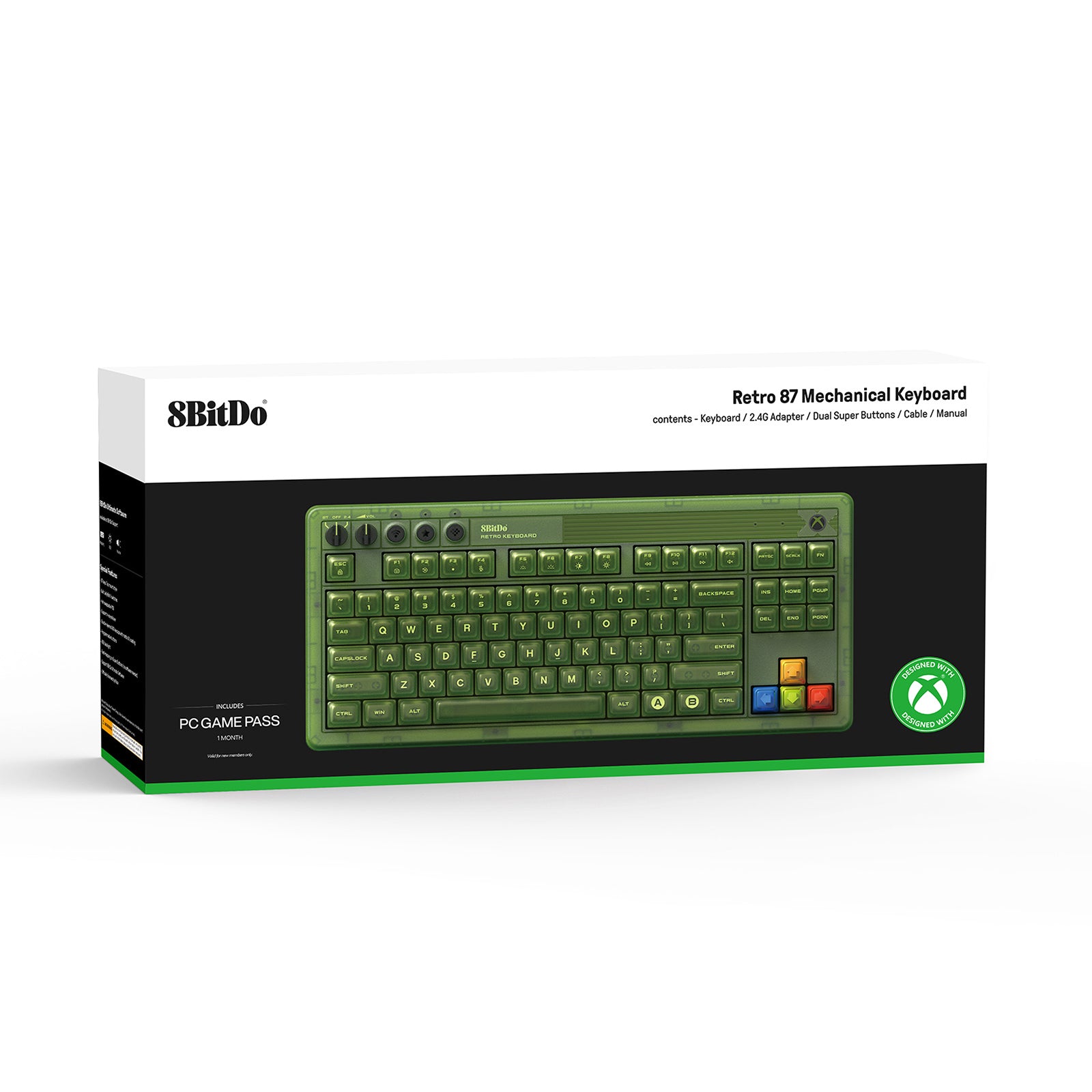 8BitDo Retro 87 Mechanical Keyboard - AKNES
