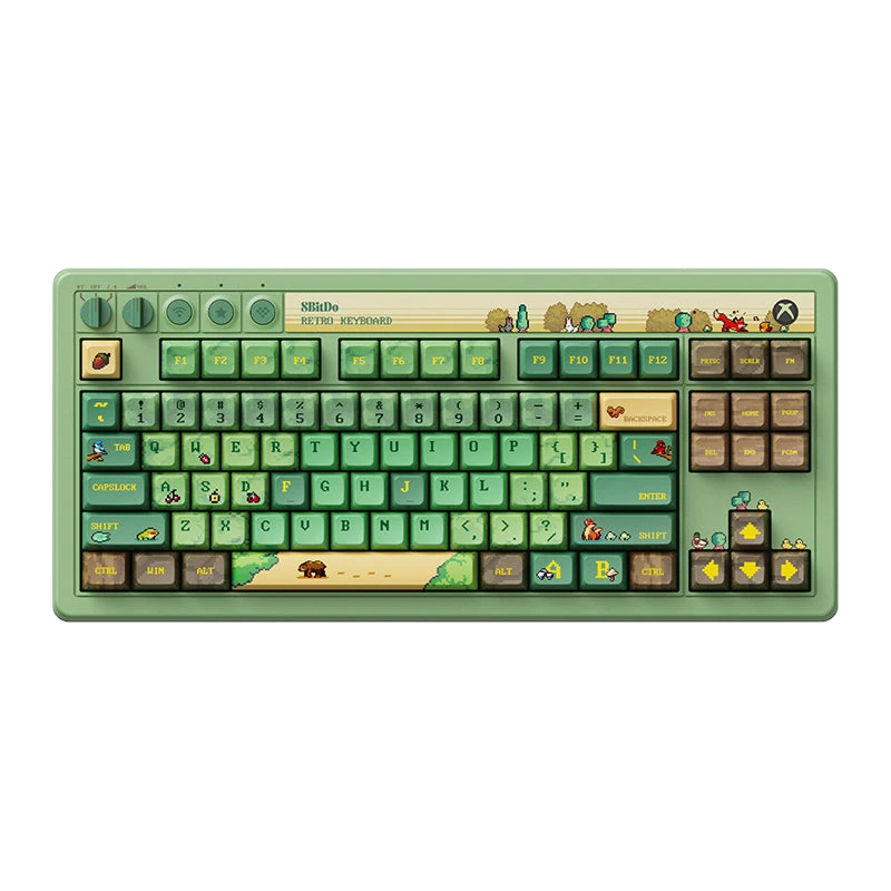 8BitDo Retro 87 Mechanical Keyboard - Forest Wonder