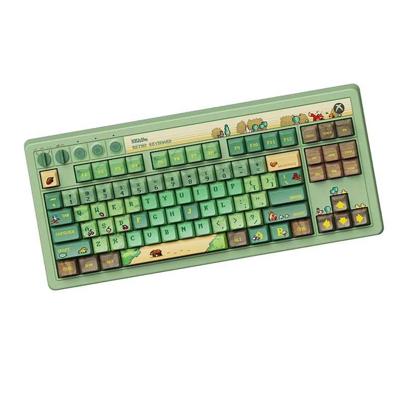 8BitDo Retro 87 Mechanical Keyboard - Forest Wonder