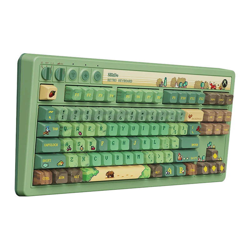 8BitDo Retro 87 Mechanical Keyboard - Forest Wonder