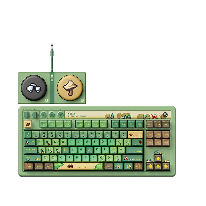 8BitDo Retro 87 Mechanical Keyboard - Forest Wonder