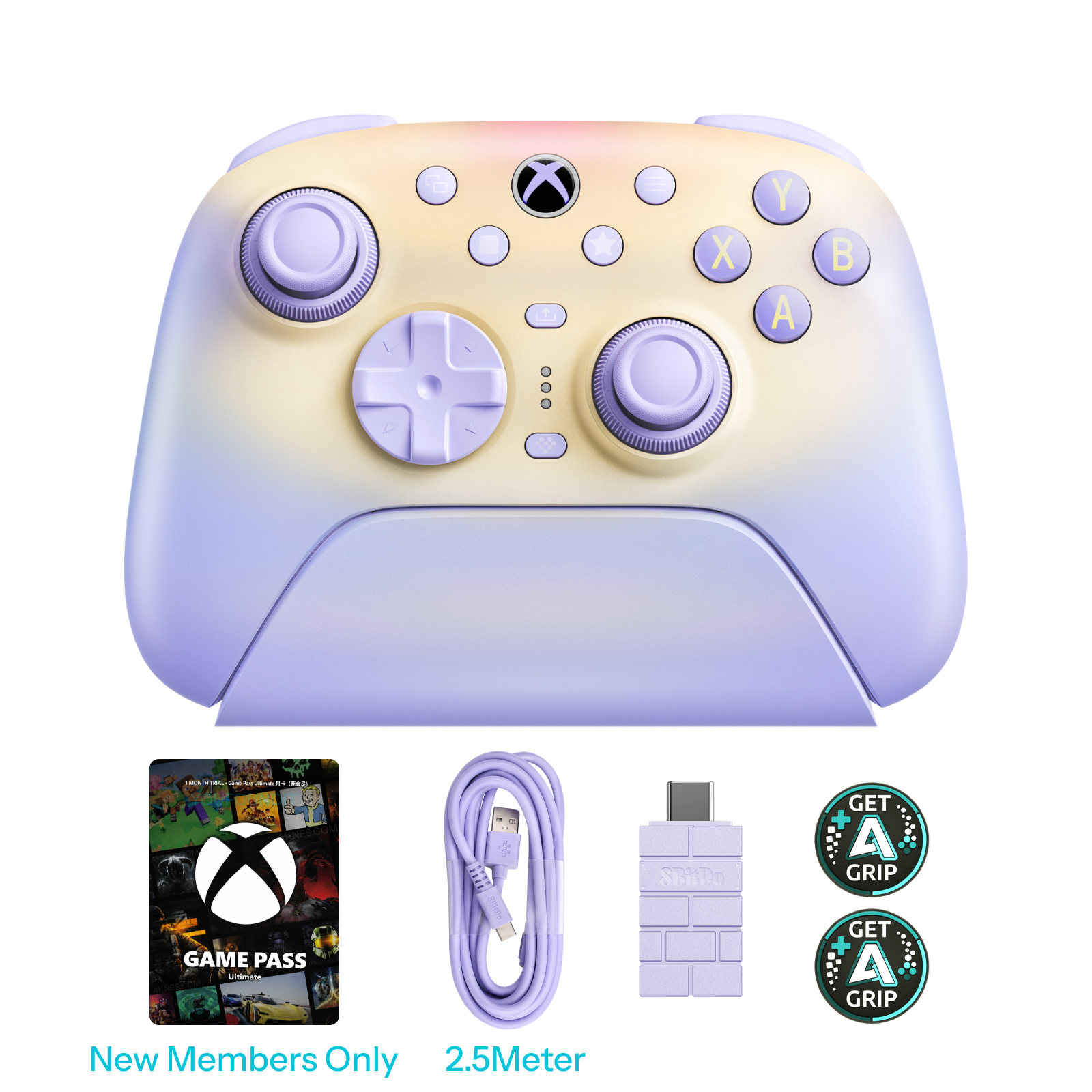 8BitDo Ultimate 3 Wireless Controller for Xbox - Lavender Dusk (81HJ03D)