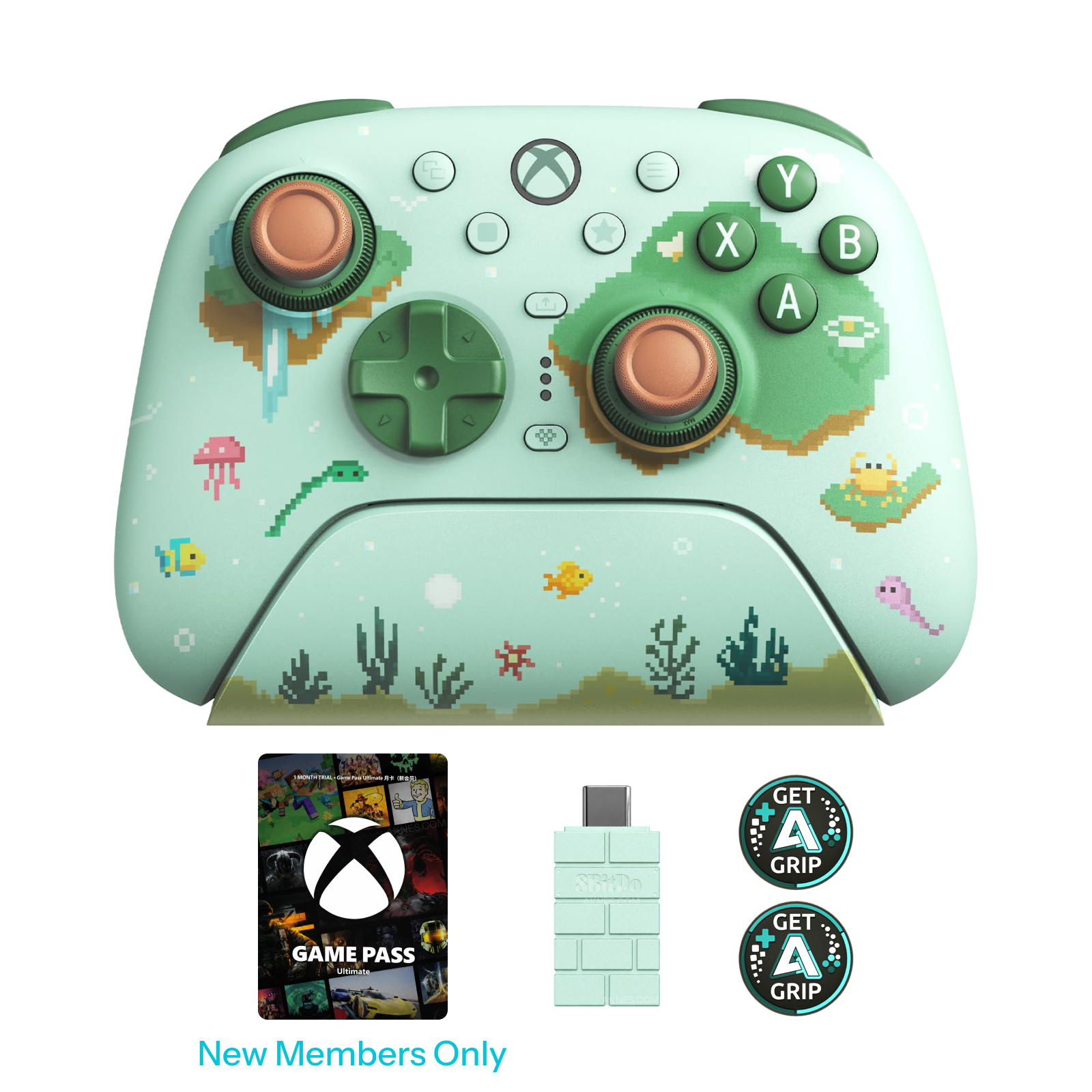 8BitDo Ultimate 3 Wireless Controller for Xbox - Lavender Dusk/Mossy Lagoon (81HJ)
