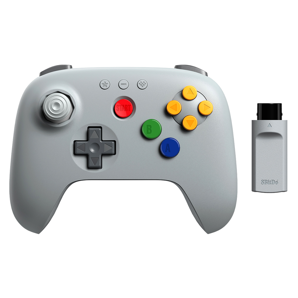 8BitDo 64 2.4G Wireless Controller with  Receiver Front