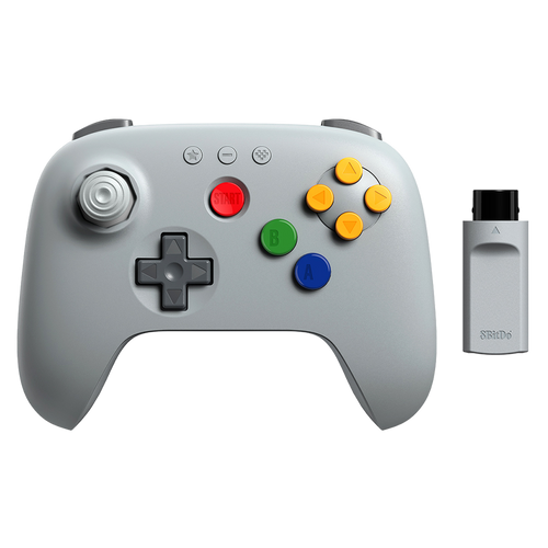 8BitDo 64 2.4G Wireless Controller with  Receiver Front