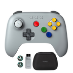 8BitDo 64 2.4G Wireless Controller Travel Bundle