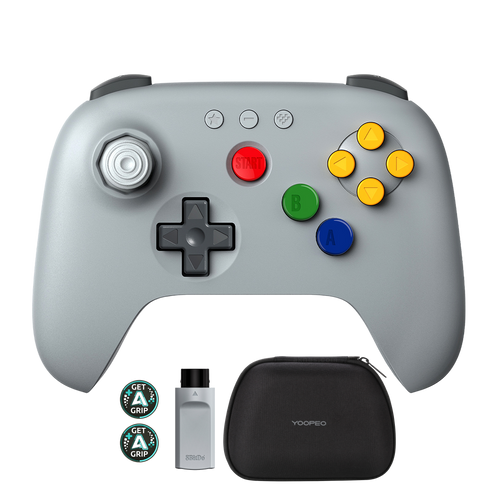 8BitDo 64 2.4G Wireless Controller Travel Bundle
