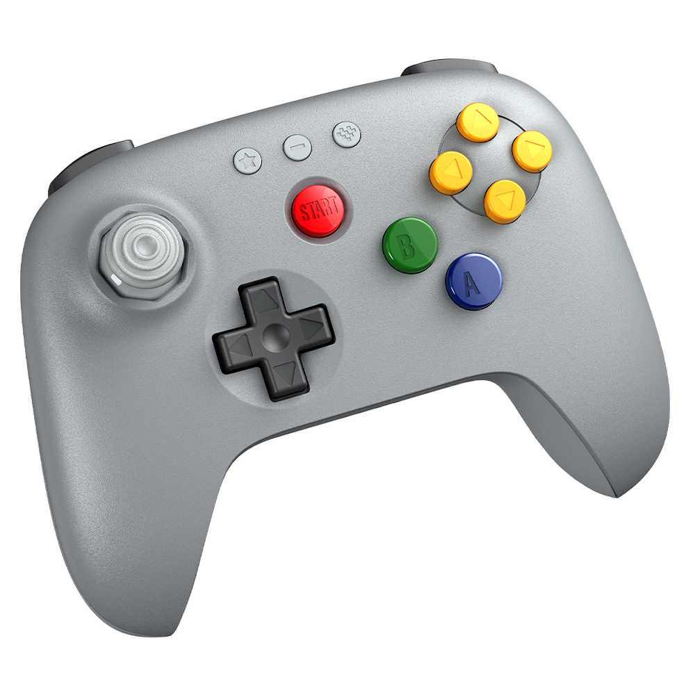 8Bitdo 64 Bluetooth Controller for Analogue 3D, Switch, Windows, and Android (80NE)