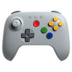 8Bitdo 64 Bluetooth Controller for Analogue 3D, Switch, Windows, and Android (80NE)