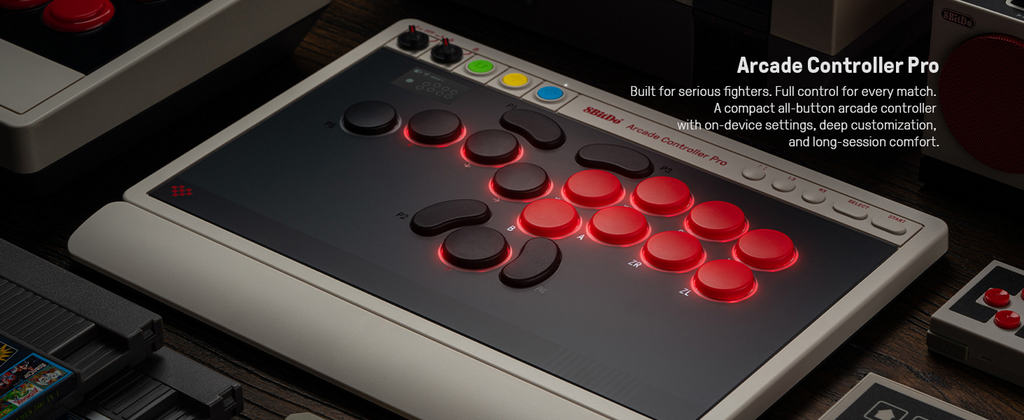8BitDo All Button Arcade Controller Pro Detail