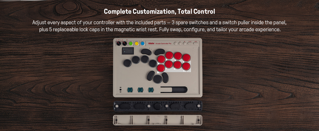 8BitDo All Button Arcade Controller Pro Detail