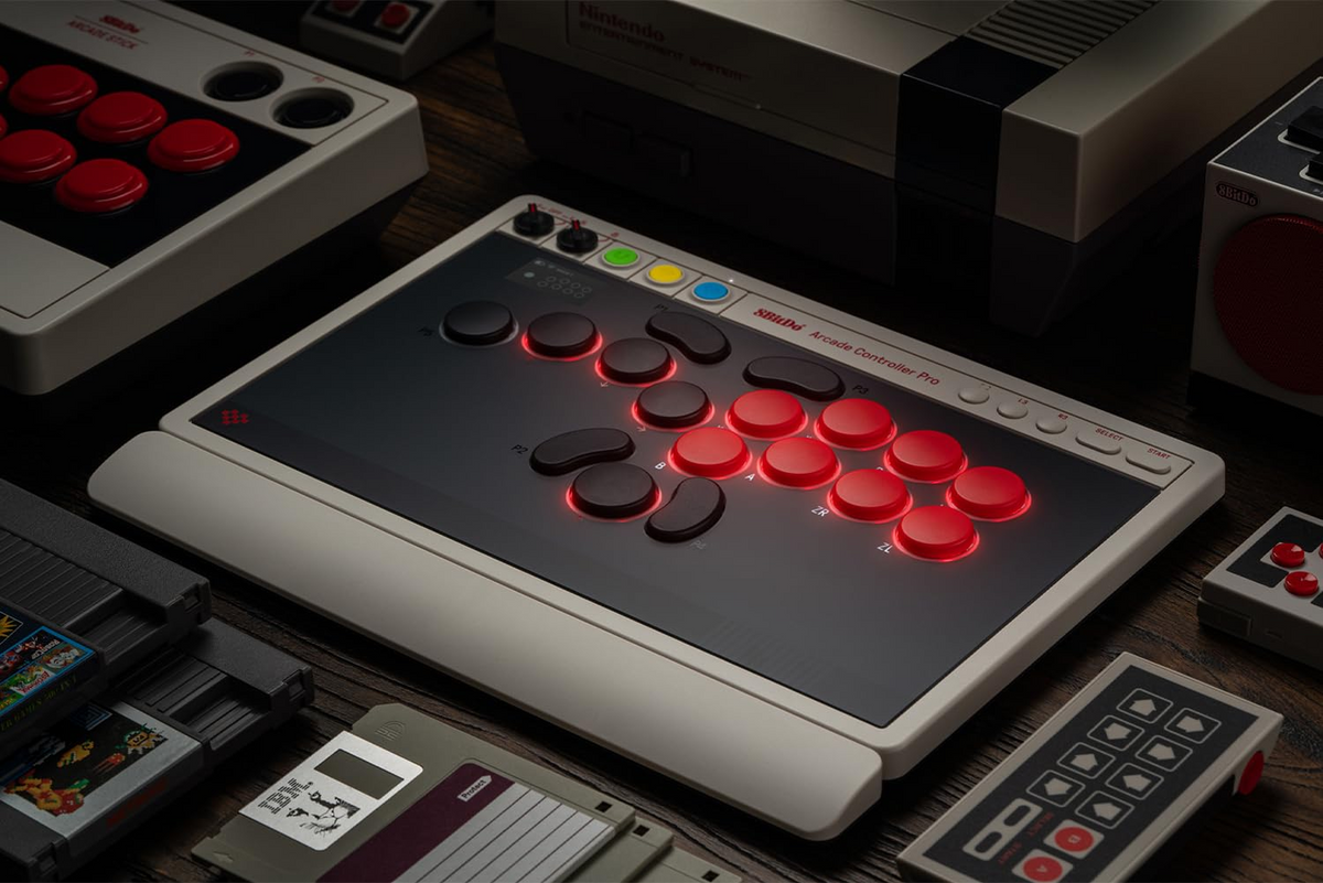 8BitDo All Button Arcade Controller Pro N Edition Detail