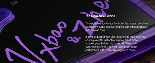 8BitDo All-Button Arcade Controller Signature Edition Details