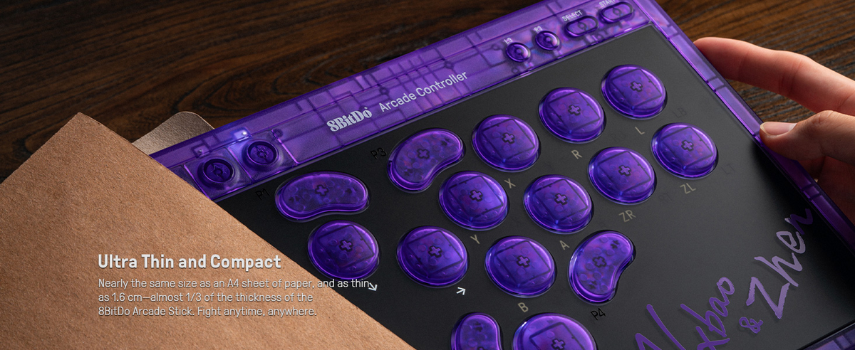 8BitDo All-Button Arcade Controller Signature Edition Details