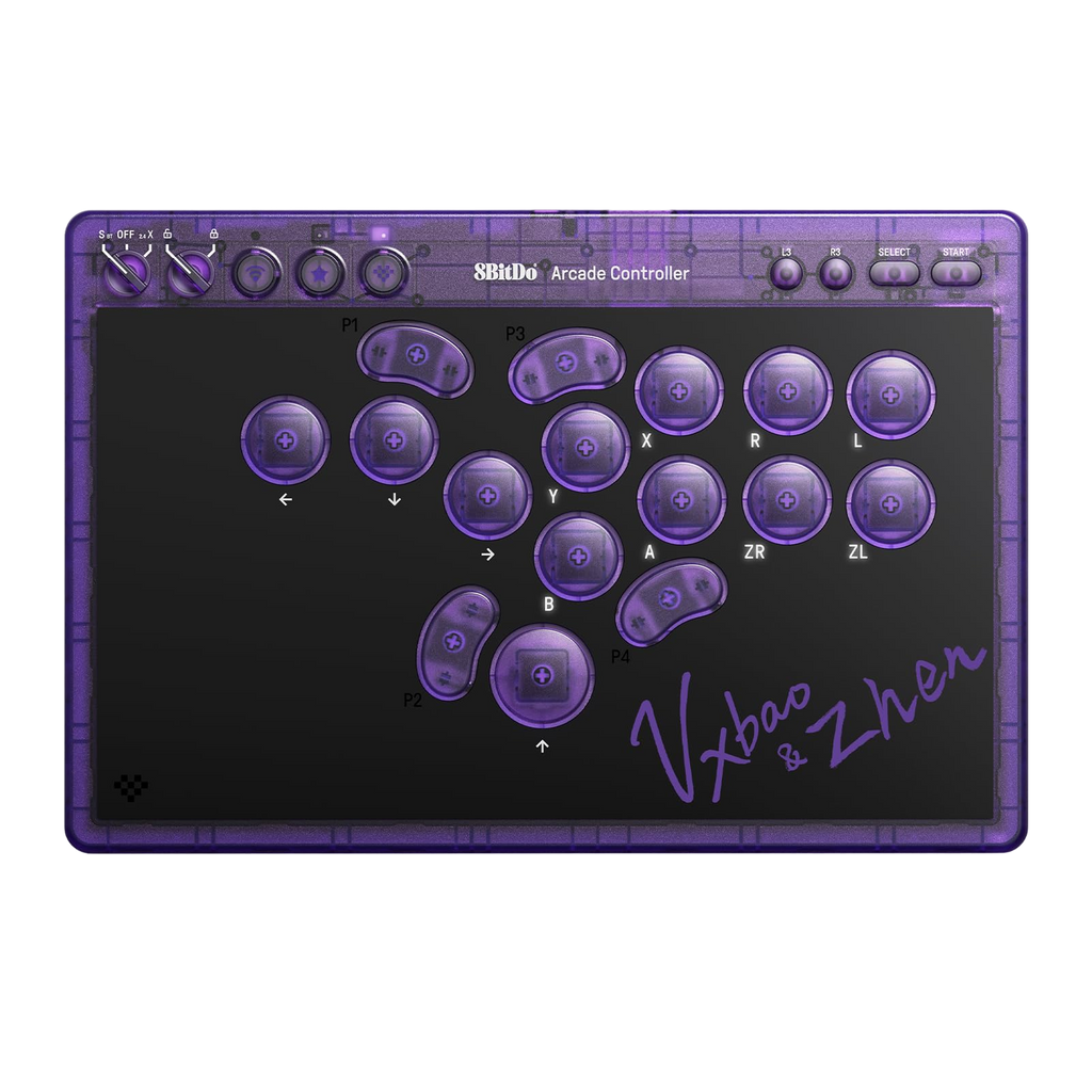 8BitDo All-Button Arcade Controller Signature Edition Front