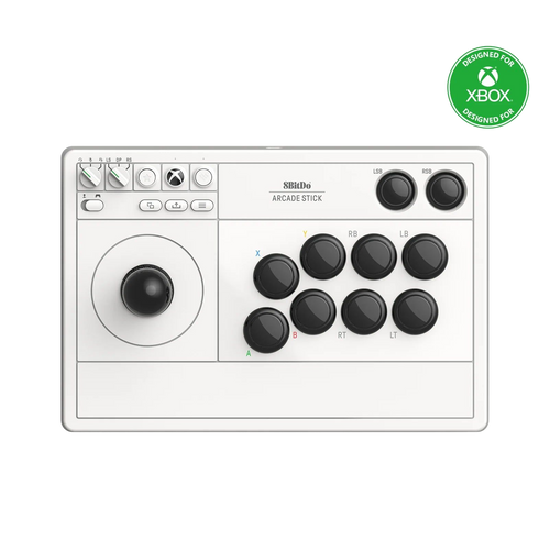 8BitDo Arcade Stick for Xbox White Front