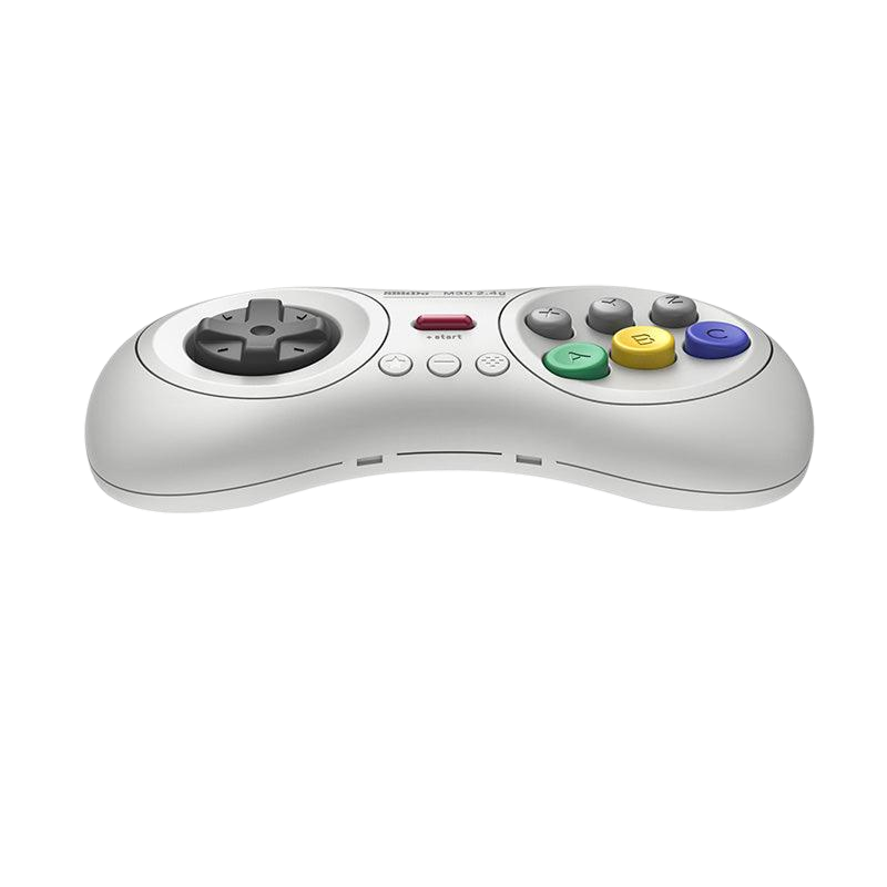 8BitDo M30 2.4G Controller for Sega Genesis Mini White Underside