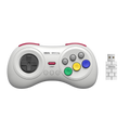 8BitDo M30 2.4G Controller with Adapter for Sega Genesis Mini White Front