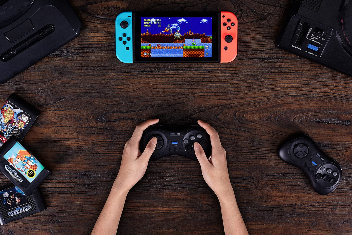 8BitDo M30 Bluetooth Controller Black Detail