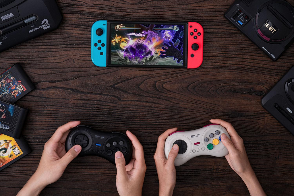 8BitDo M30 Bluetooth Controller White Detail