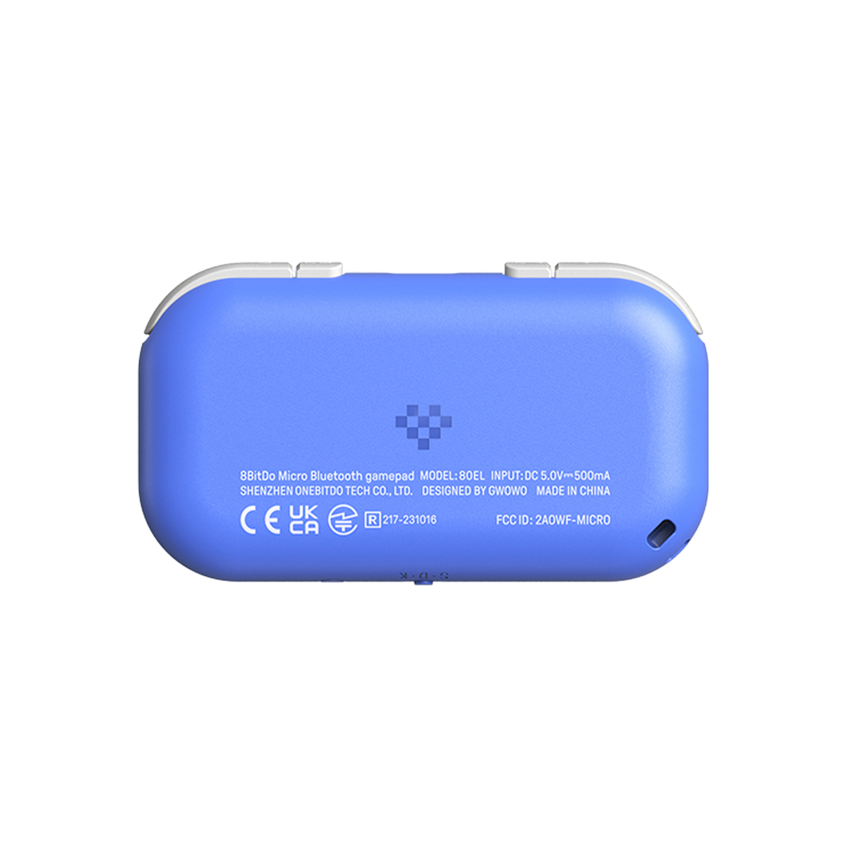 8BitDo Mircro Bluetooth Gamepad Blue Back