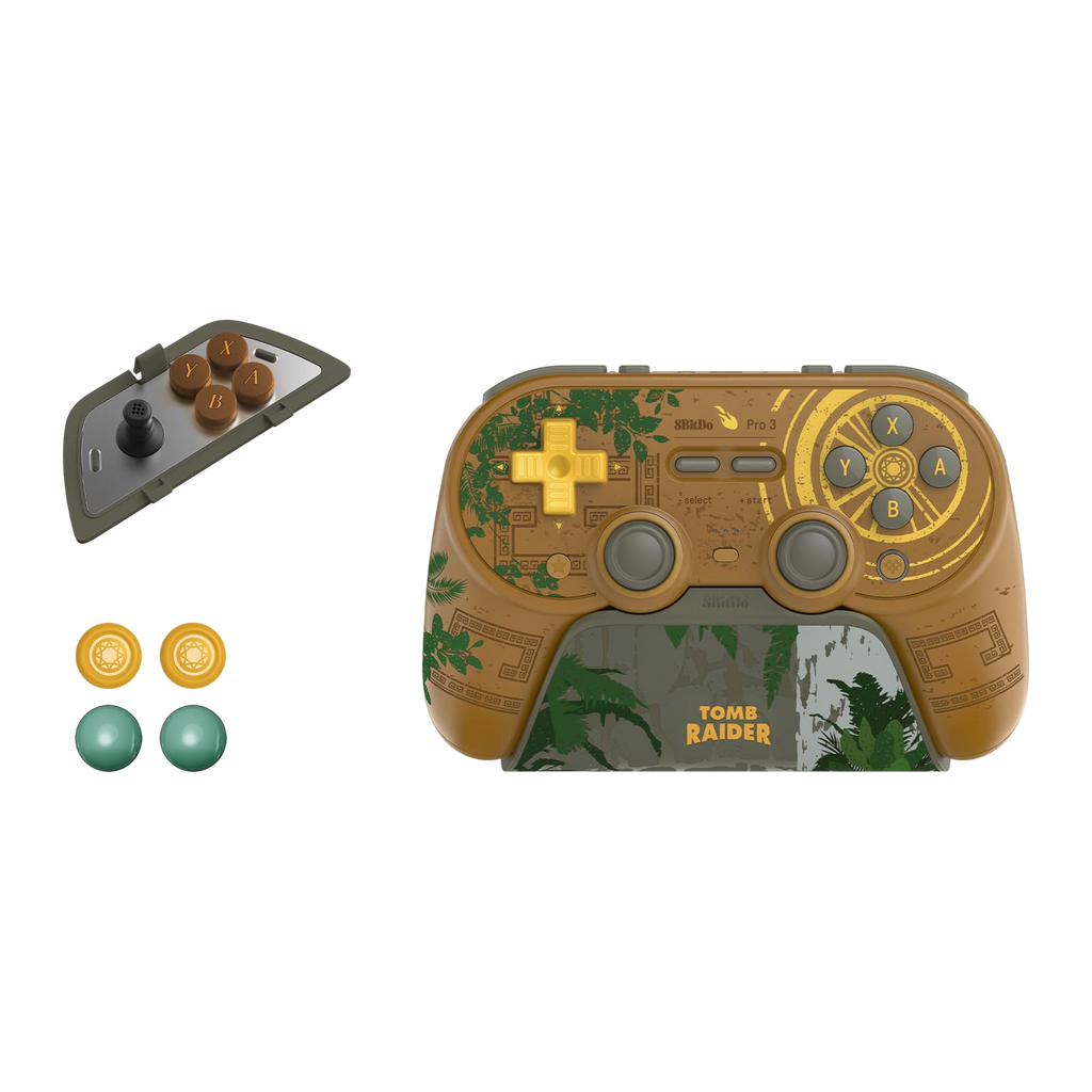 8BitDo Pro3 Bluetooth Controller with Charging Dock and Accessories TR30th TMR