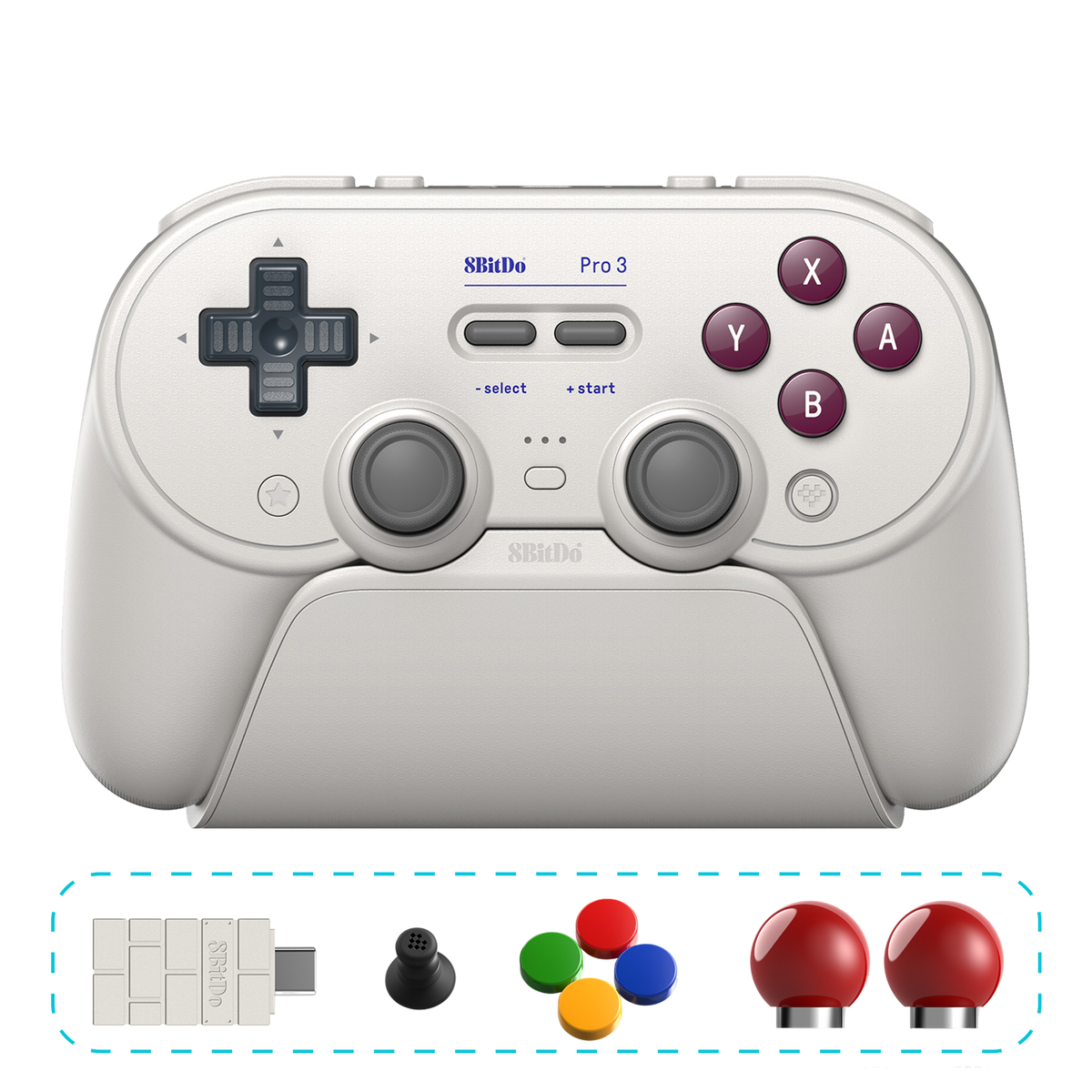 8BitDo Pro3 Blutooth G Classic Controller and Accessories