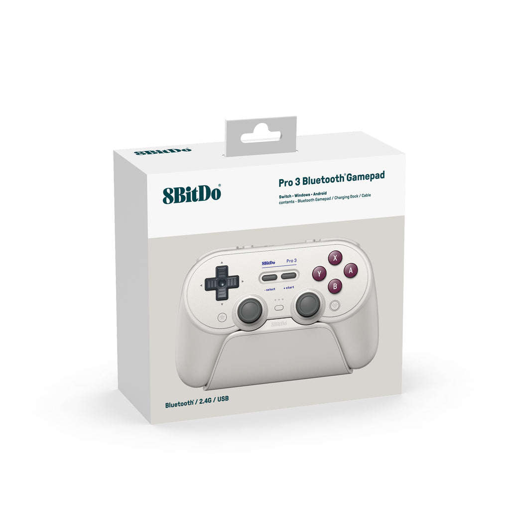8BitDo Pro3 Blutooth G Classic Controller Pack Front