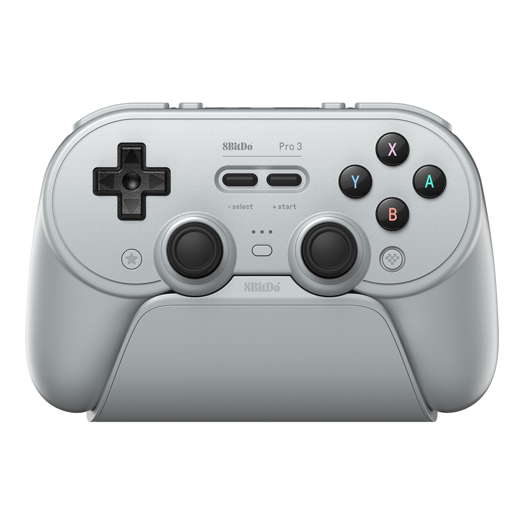 8BitDo Pro3 Blutooth Gray Controller with Charging Dock