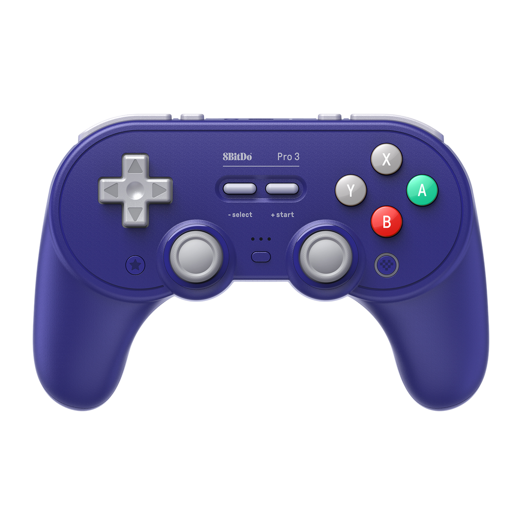 8BitDo Pro3 Blutooth Purple Controller Front