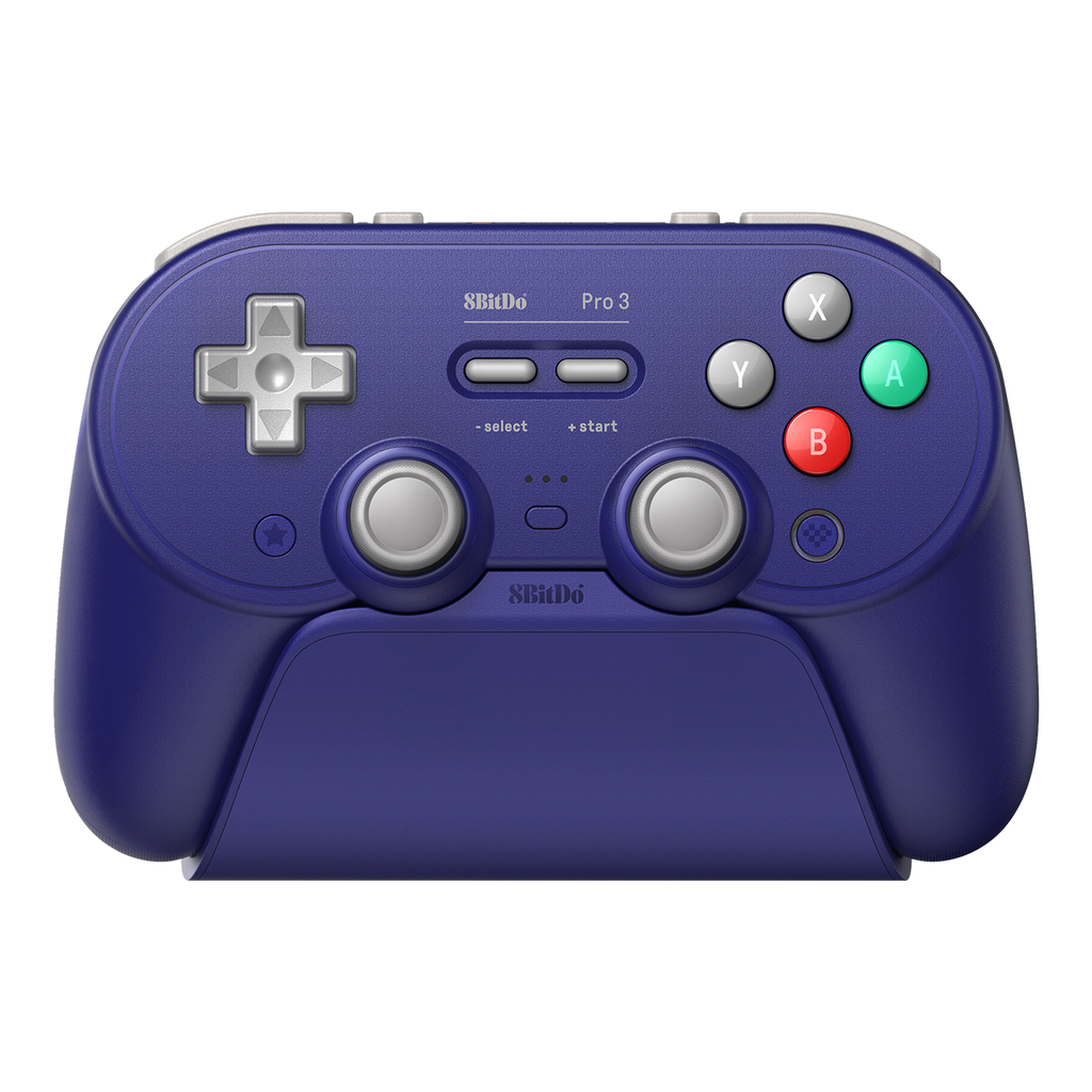 8BitDo Pro3 Blutooth Purple Controller with Charging Dock