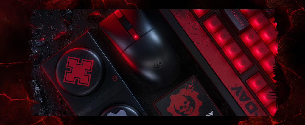 8BitDo Retro 87 Mechanical Keyboard Gears of War Detail