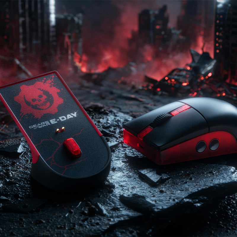 8BitDo Retro R8 Wireless Mouse with Charging Dock (Gears of War: E-Day - Shipping in early Nov)
