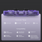 8BitDo Sn30 Pro Bluetooth Gamepad Crystal Purple Underside