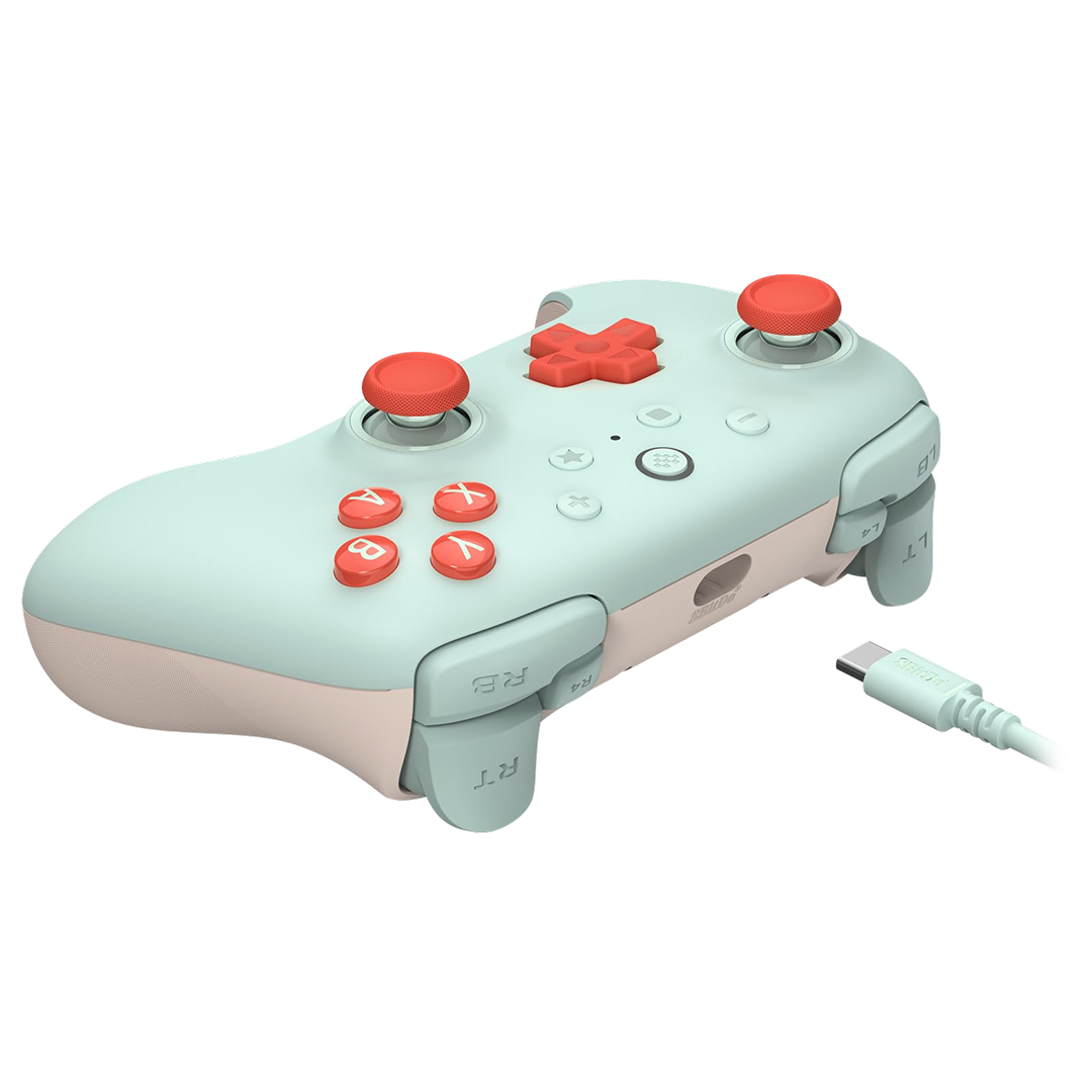 8BitDo Ultimate 2C Wired Controller Mint  Green Side