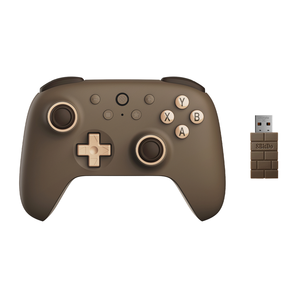 8BitDo Ultimate 2C Wireless Controller Brownie Front