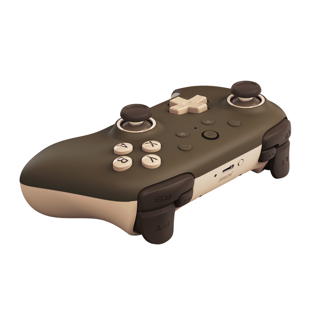 8BitDo Ultimate 2C Wireless Controller Brownie Side