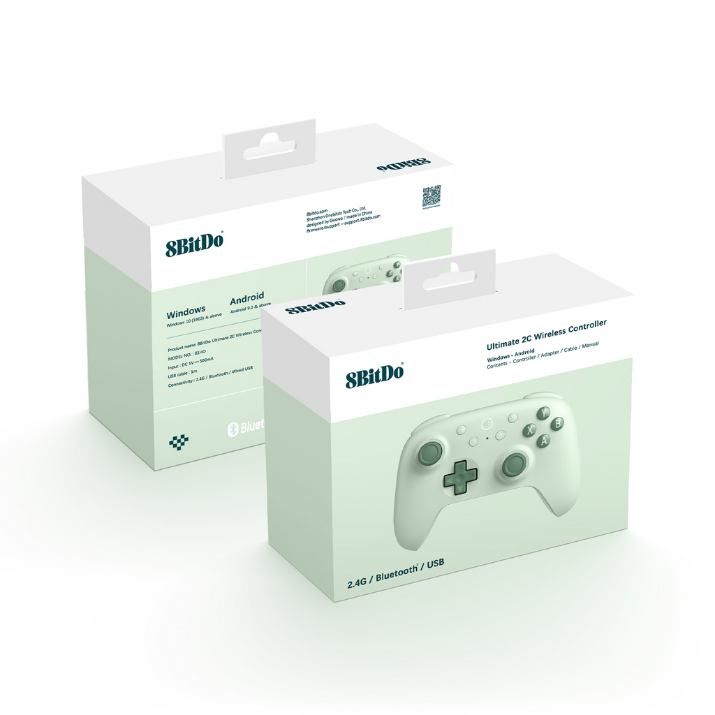 8BitDo Ultimate 2C Wireless Controller Green Pack