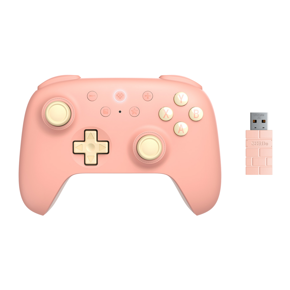 8BitDo Ultimate 2C Wireless Controller Peach Front