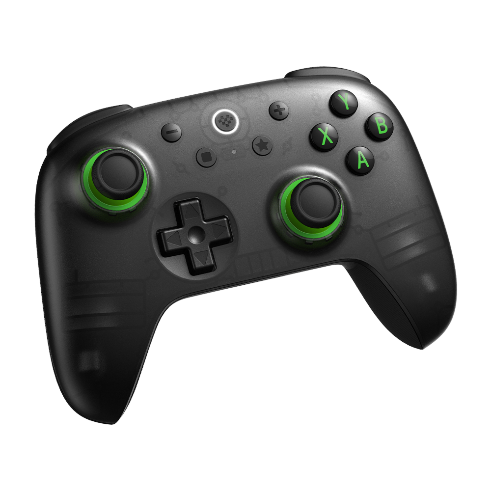 8BitDo Ultimate 2C Wireless Controller Transparent Black Side