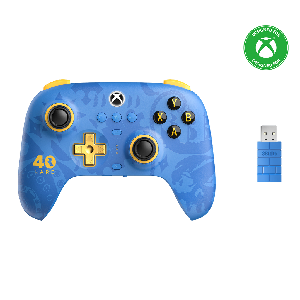 8BitDo Ultimate 3 Mode Wireless Controller Front Receiver for Xbox Rare